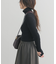 タートルネックリブニット