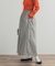 9分丈ワイドギャザーパンツ