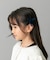 MILK x SODA　VELVET RIBBON HAIR CLIP(KIDS)
