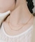 ステンレスボールチェーンレイヤードネックレス