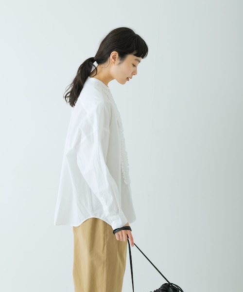 コットンフリルワイドシャツ｜アーバンリサーチの通販｜&mall（アンド