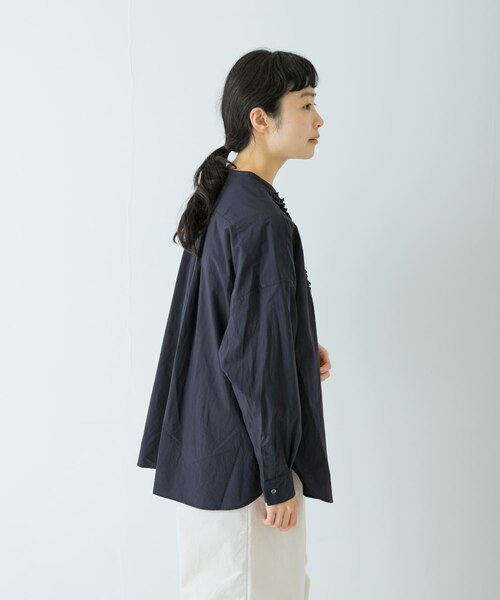 コットンフリルワイドシャツ｜アーバンリサーチの通販｜&mall（アンド