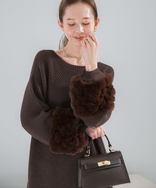 WEB限定』ファードッキングニットミニワンピース｜アーバンリサーチの