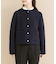 『WEB／一部店舗限定』ツイードノーカラーニットジャケット