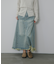アシメフリンジデニムスカート
