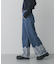 レースドッキングデニムパンツ
