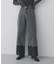 レースドッキングデニムパンツ