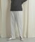 リネンライクスリットパンツ