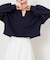 ボリュームスリーブクロップドトップ