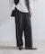 ストレッチツイルタックストレートパンツ