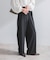 ストレッチツイルタックストレートパンツ
