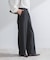 ストレッチツイルタックストレートパンツ