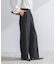 ストレッチツイルタックストレートパンツ