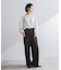 ストレッチツイルタックストレートパンツ