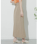 リネンライクハイウエストラップスカート