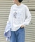 FORK&SPOON　グラフィックプリントロングスリーブTシャツ