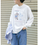 FORK&SPOON　グラフィックプリントロングスリーブTシャツ