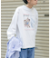 FORK&SPOON　グラフィックプリントロングスリーブTシャツ