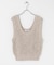 メランジテープヤーンUネックニットベスト