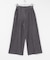 ピンタックストレッチワイドデニムパンツ