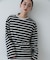 ベロアボーダーTシャツ