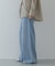 リヨセルコットンドロストワイドデニム