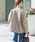 撥水中綿ノーカラーコート