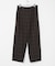 チェックバレルレッグワイドパンツ