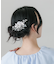 メタルリーフモチーフヘアクリップ