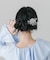 メタルリーフモチーフヘアクリップ