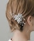 メタルフラワーモチーフヘアクリップ