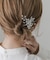 メタルフラワーモチーフヘアクリップ
