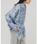シアーチェックレイヤードシャツ