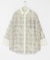シアーチェックレイヤードシャツ