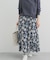 レーヨンフラワープリントスカート