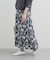 レーヨンフラワープリントスカート