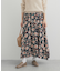 レーヨンフラワープリントスカート