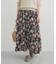 レーヨンフラワープリントスカート