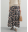 レーヨンフラワープリントスカート