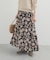 レーヨンフラワープリントスカート
