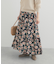 レーヨンフラワープリントスカート
