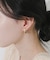 スクエアフープイヤリング