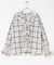 チェックフリルブラウス