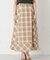 カラーブロックマキシスカート∴