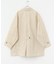コットンバックタックショートコート