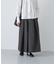 リネンコットンタックスカート