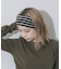 ボーダーワイドヘアバンド