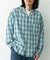 オンブレチェックロングスリーブシャツ