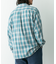 オンブレチェックロングスリーブシャツ