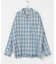 オンブレチェックロングスリーブシャツ